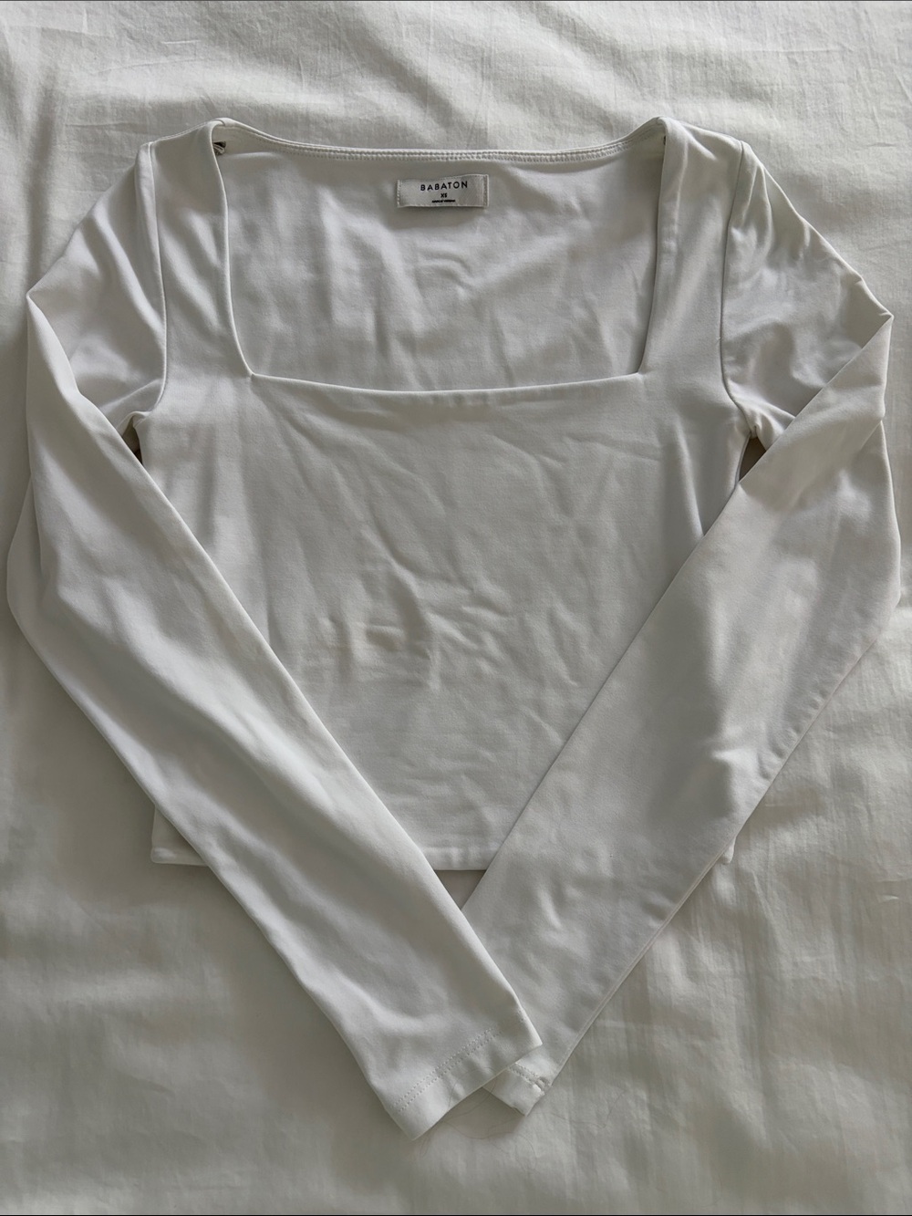 Aritzia Babaton Square Neck Long Sleeve Top XS